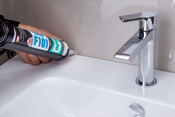 Actual product image Sista F101 Sanitary Silicone Manufacturer's Colour Transparent L21TR 300 ml (Transparent, 300 ml)