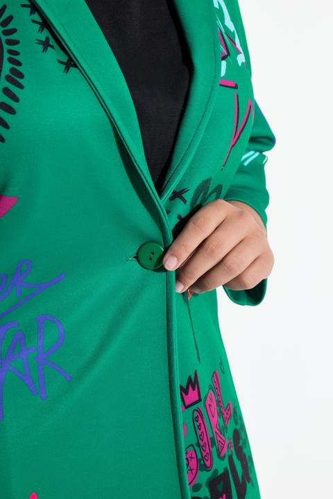 Produktbild Angel of Style Blazer, Basic Fit, Scuba, Blumenmuster (50)