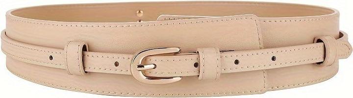 Produktbild Only-Bags.Store Schicker breiter Gürtel aus echtem Kunstleder - vielseitig einsetzbar für Casual, Formales und