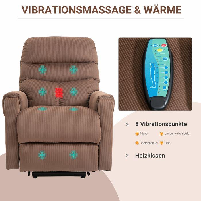 Produktbild Swisshandel24 Aufstehsessel elektrisch Massagefunktion, Fernbedienung, Heizung, Liegefunktion, Polyester-Gewebe, M