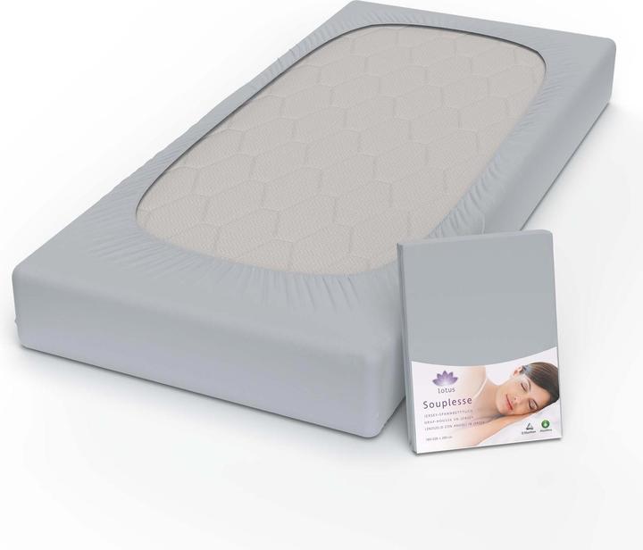 Actual product image Lotus Bettwaren Jersey fitted sheet Souplesse (120 x 200 cm)