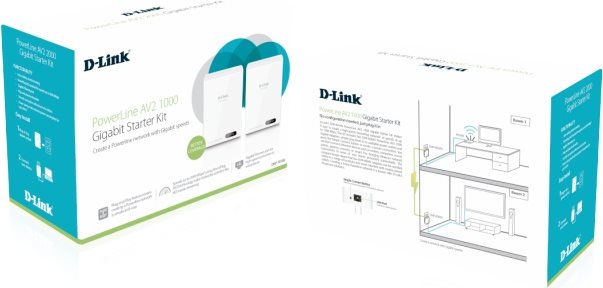 Actual product image D-Link DHP-601AV Kit (1000 Mbit/s)