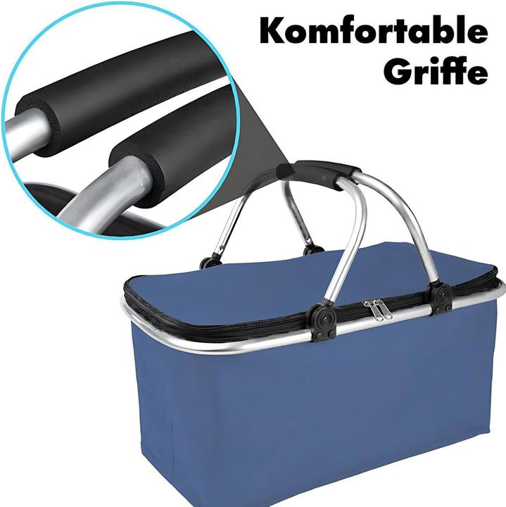 Actual product image Hermex Shopping Basket Set Thermo Shopping Basket Carry Basket Cooling Basket Carrybag