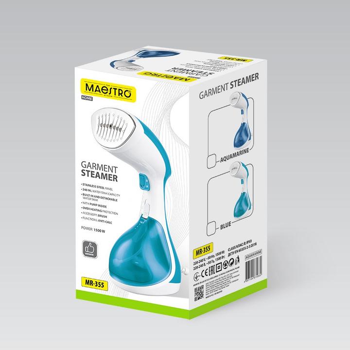 Actual product image Maestro Wäschedampfer 1500W MR-355-AQUAMARINE (1500 W)