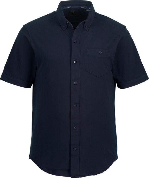 Produktbild JP1880 Piqué-Hemd, FLEXNAMIC®, Halbarm, Buttondown-Kragen, Modern Basic Fit (L)