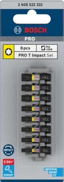 Produktbild Bosch Professional Zubehör Pro Torx Impact Bit (Schraubschlitz)