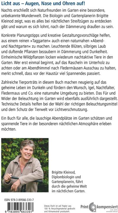 Produktbild Nachts in meinem Garten (Deutsch, Brigitte Kleinod, 2013)