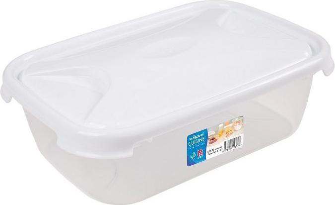 Actual product image Wham Cuisine Rectangular Food Storage Box White Lid 2.7L (2.70 l)