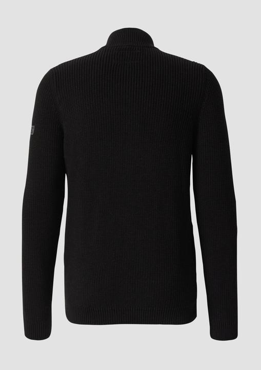 Produktbild S.Oliver Strickjacke Struktur-Strickjacke mit Eingrifftaschen und Reissverschluss (XL)