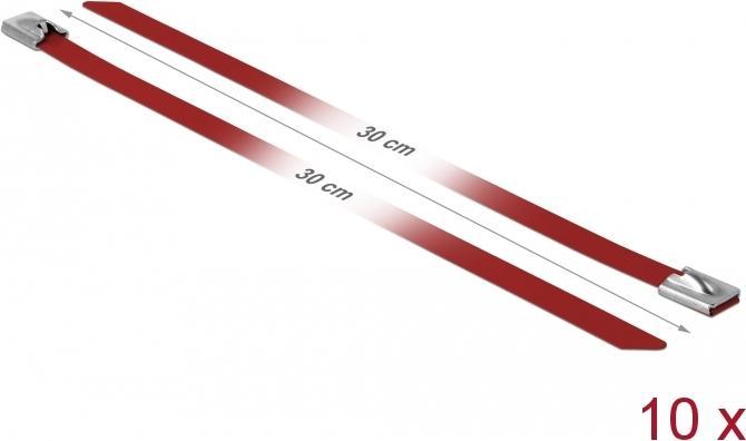 Immagine prodotto Delock Fascetta in acciaio inossidabile 300x7,9 10 pezzi. (Fascette in plastica, 300 mm, 10 pz.)