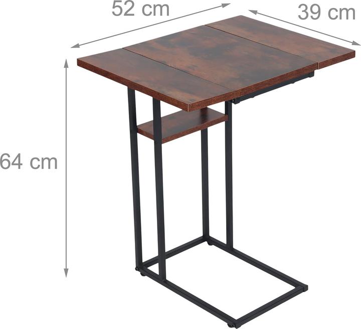 Actual product image Relaxdays Side table (39 x 52 x 64 cm)