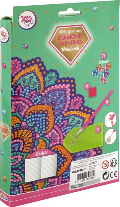 Actual product image Grafix Make Your Own Diamond Painting Notebook Purple