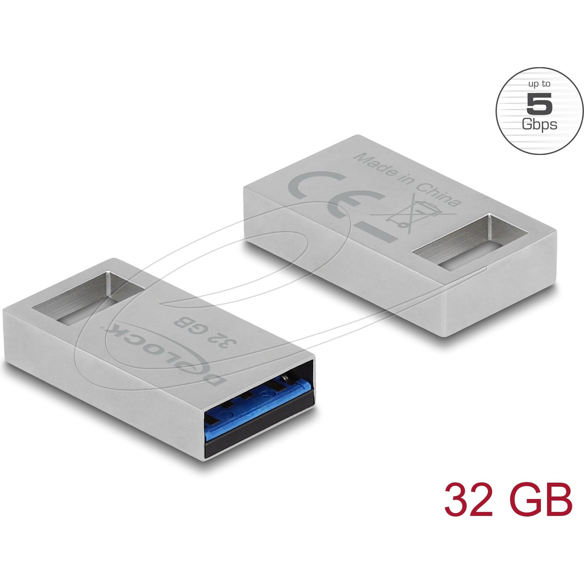 Delock Chiavetta USB (32 GB, USB-A), Chiavetta USB, Grigio