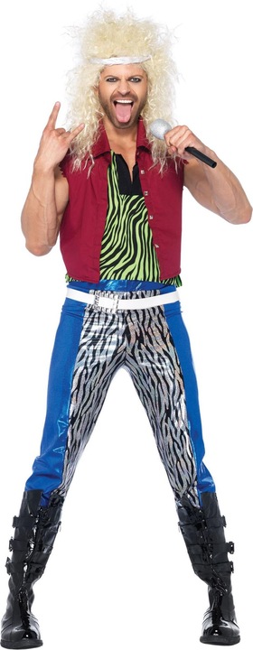 Actual product image Leg Avenue Hair Metal Rocker Kostüm - für Fasching (S)