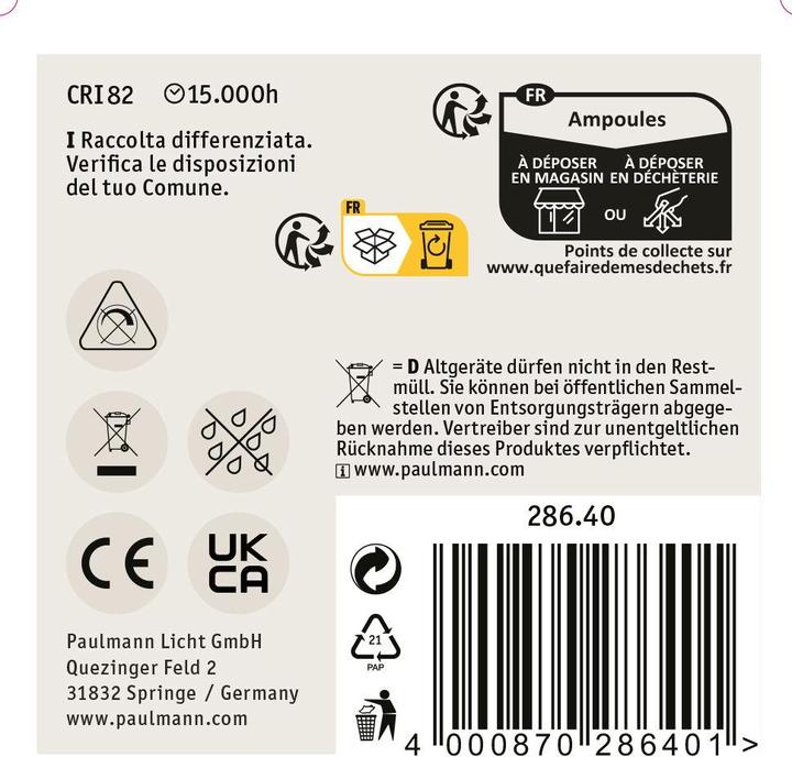 Produktbild Paulmann Tropfen 2er Set (E27, 470 lm, 2x)