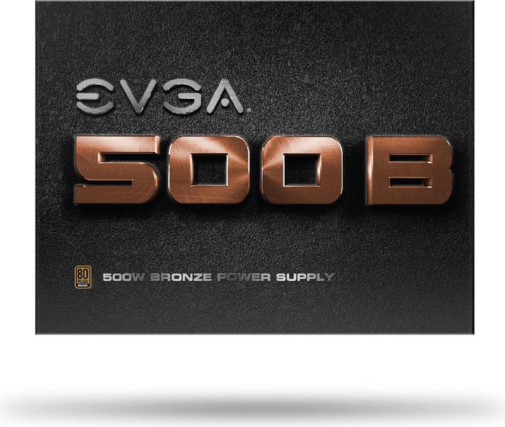 Actual product image EVGA 500B Power supply unit (500 W)