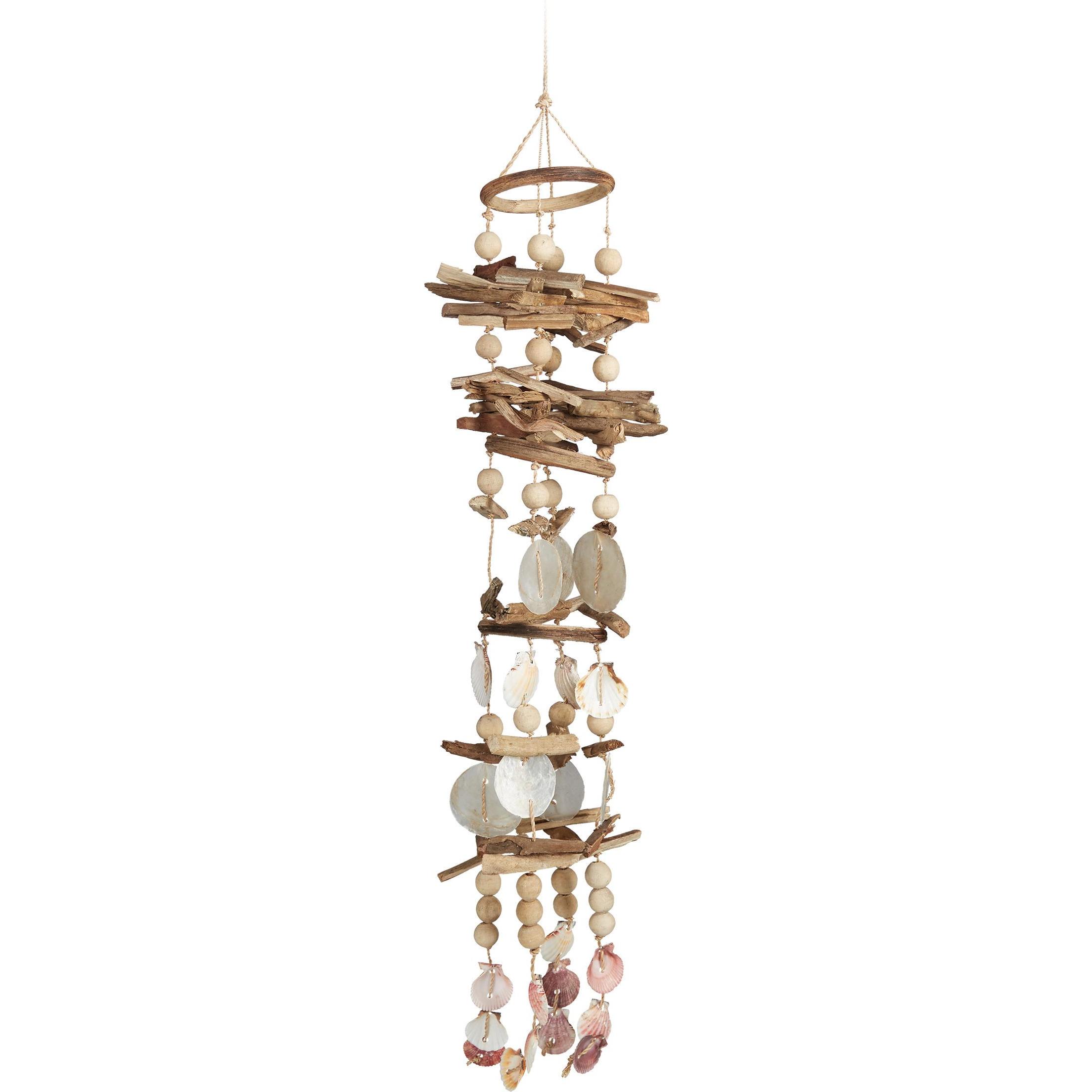 Relaxdays, Aussendekoration, Muschel Windspiel