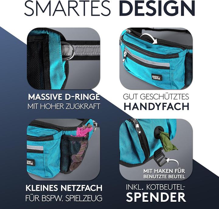 Immagine prodotto Paw Zone Futterbeutel für Hunde mit Reflektorband (Destrezza)