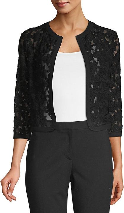 Produktbild Anne Klein Florale Spitzen-Strickblazer (36)