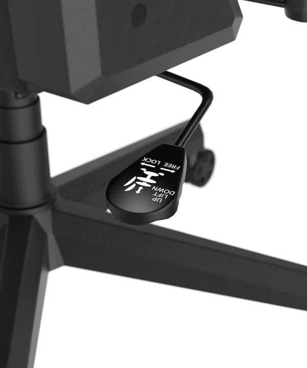 Produktbild DXRacer Prince Gaming Chair Regular L, PVC, schwarz schwarz mit weissen Nähten