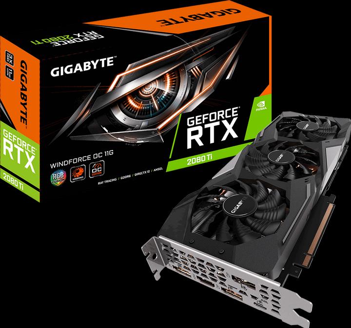 Produktbild Gigabyte GeForce RTX 2080 Ti Windforce OC 11G (11 GB)