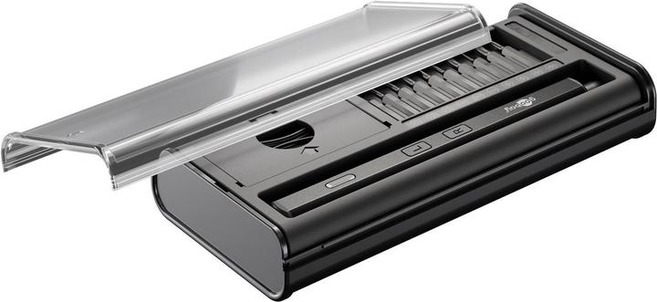 Actual product image Goobay Elektrischer Schraubendreher mit 20-tlg. Präzisions-Bitsatz (Hexagon socket round, Phillipps cross recess (PH), Tri-wing)