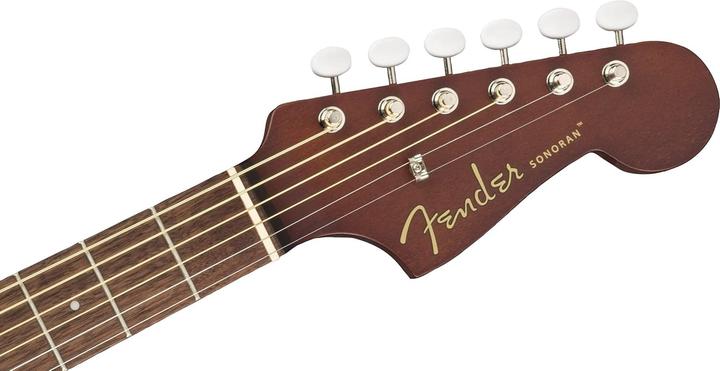 Immagine prodotto Fender Chitarra Acustica Mini Sonoran (Chitarra acustica, Fondo e fasce: mogano, Sella e ponte: Nubone, Tastiera e ponte: legno di noce, Top: abete rosso o mogano)