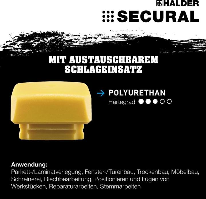 Actual product image Halder SECURAL soft-face hammer (1000 g)
