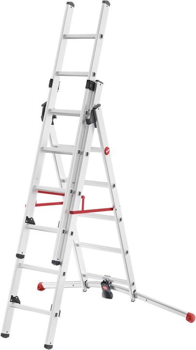 Actual product image Hailo ProfiLOT S100 aluminium combination ladder (Stepladder)