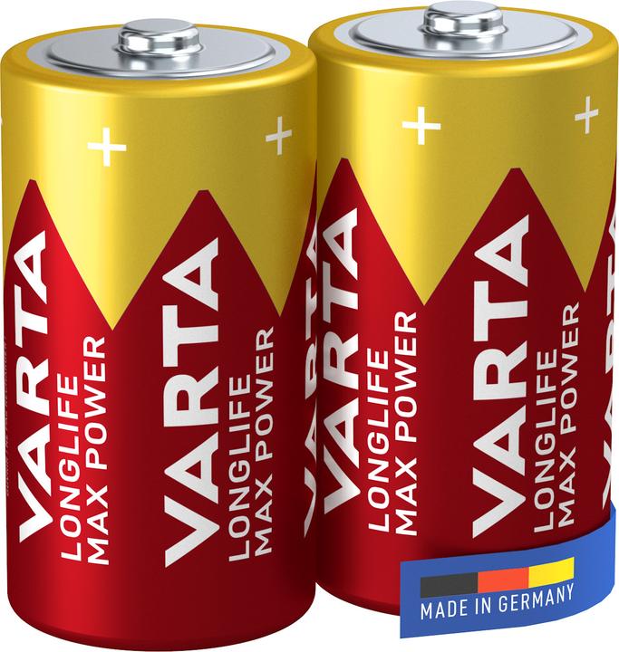 Immagine prodotto Varta Longlife Max Power C 2er Bli (2 pz., C, R14, 7800 mAh)