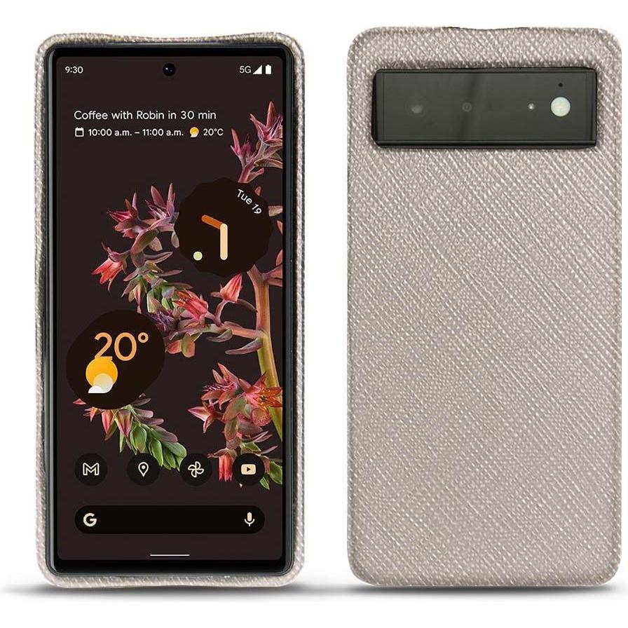 Thumbnail - Noreve Lederschutzhülle (Google Pixel 6), Smartphone Hülle, Beige