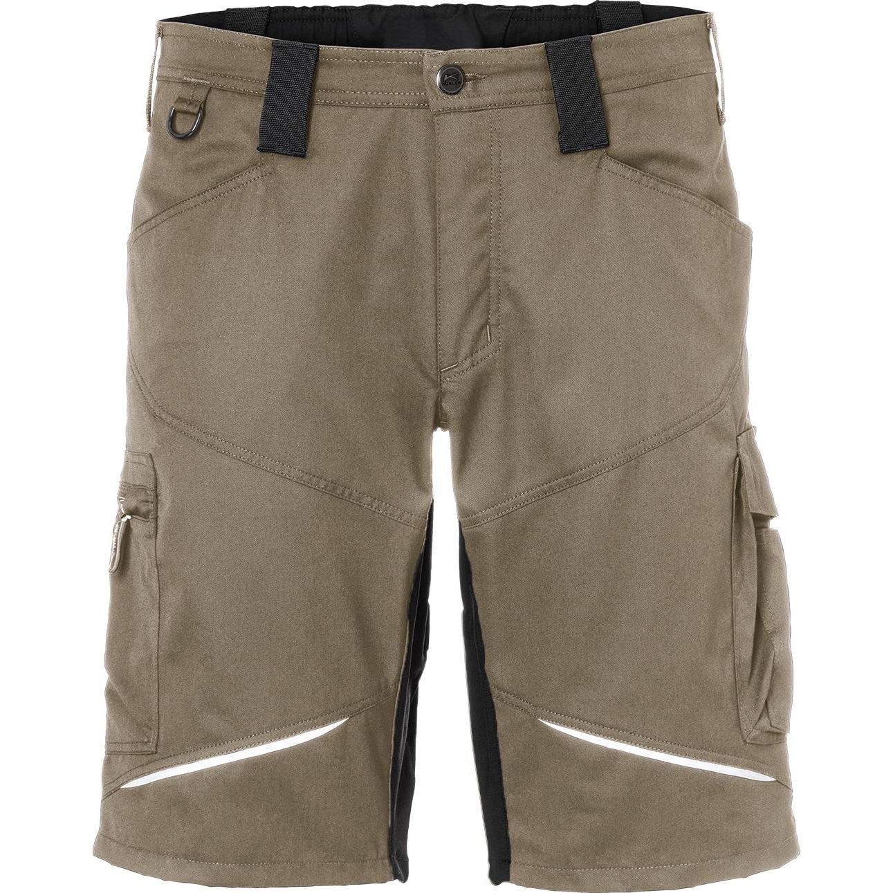 Kübler, Herren, Shorts, Stretchshorts ACTIVIQ sandbraun/schwarz Form 2950 Grösse 42, Braun, Schwarz, (42)