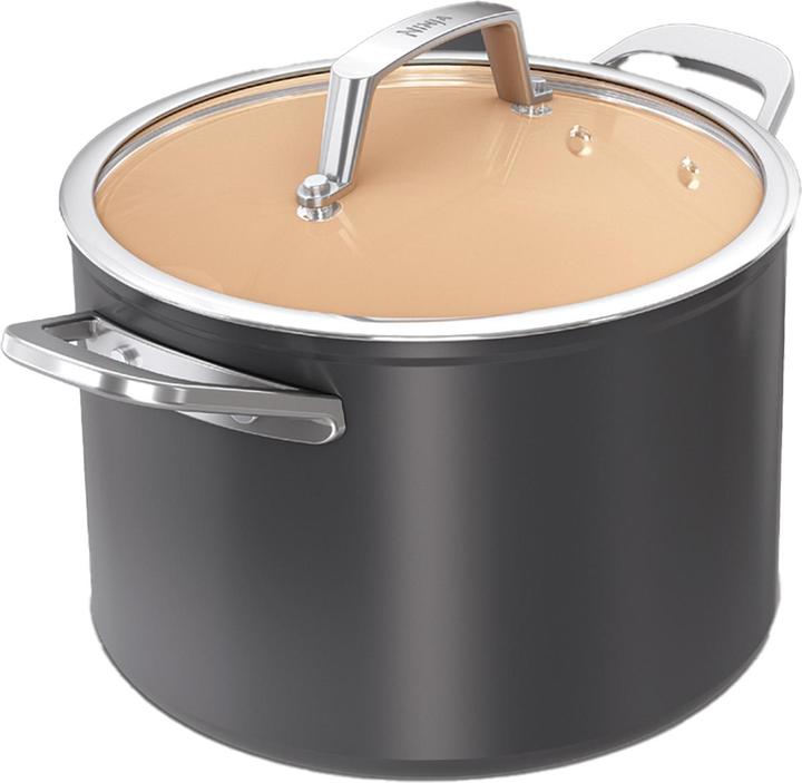 Produktbild Ninja Extended Life Keramik 5-teiliges Suppen- und Stieltopfset CW95000DE (Kochtopf, Pfannenset + Topfset, Aluminium, 24 x 20.70 cm)