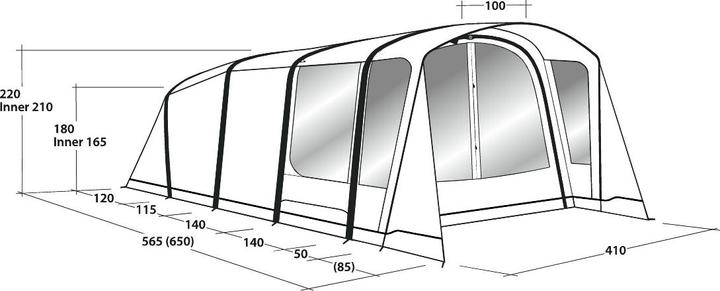 Image du produit Outwell Avondale 6PA (Tente tunnel, 30.40 kg, 6 personnes)
