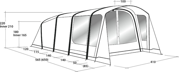 Immagine prodotto Outwell Avondale 6PA (Tenda a tunnel, 30.40 kg, 6 persone)