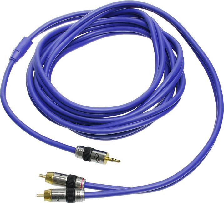 Actual product image InLine RCA/jack cable, 2x RCA St to 3.5mm jack (3 m, Cinch, 3.5mm jack (AUX))