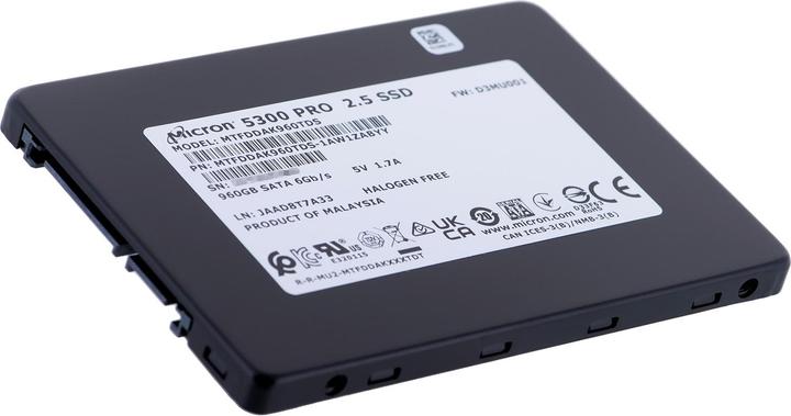 Image du produit Micron 5300 PRO SATA SSD (960 Go, 2.5")