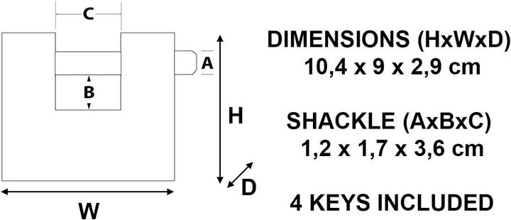 Actual product image Master Lock Vorhängeschloss 690EURD