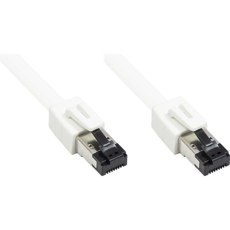 Thumbnail - Good Connections Alcasa 8080-050W Netzwerkkabel 5 m Cat8.1 S/FTP (S-STP) Weiss (S/FTP, CAT8.1, 5 m), Netzwerkkabel