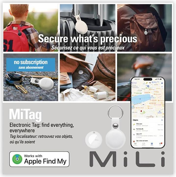 Image du produit Mili MiTag - Bluetooth-tag blanc (iOS, iPadOS, Apple)