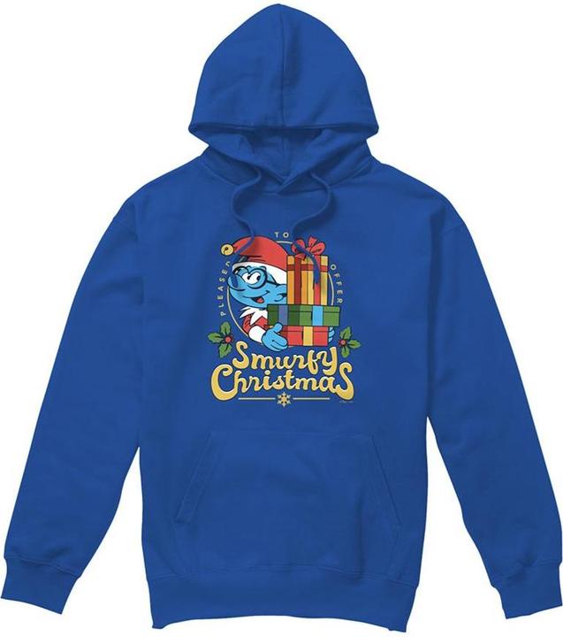 Produktbild The Smurfs Kapuzenpullover weihnachtliches Design (M)