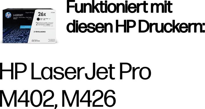 Produktbild HP 26X (BK) Doppelpack (BK)