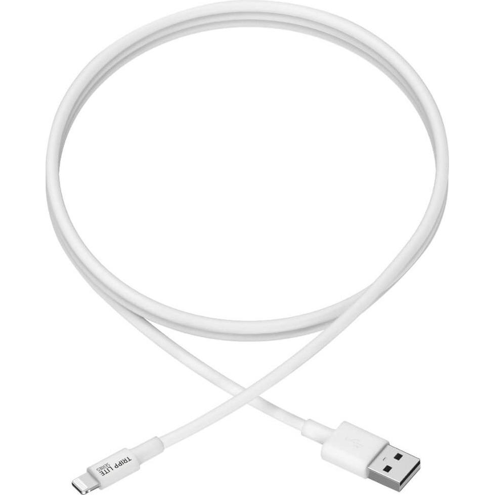 Eaton USB-A to Lightning Sync/Charge Cable MFi Certified - White M/M USB 2.0 3ft. 0.91m (1 m, USB 2.0), USB Kabel