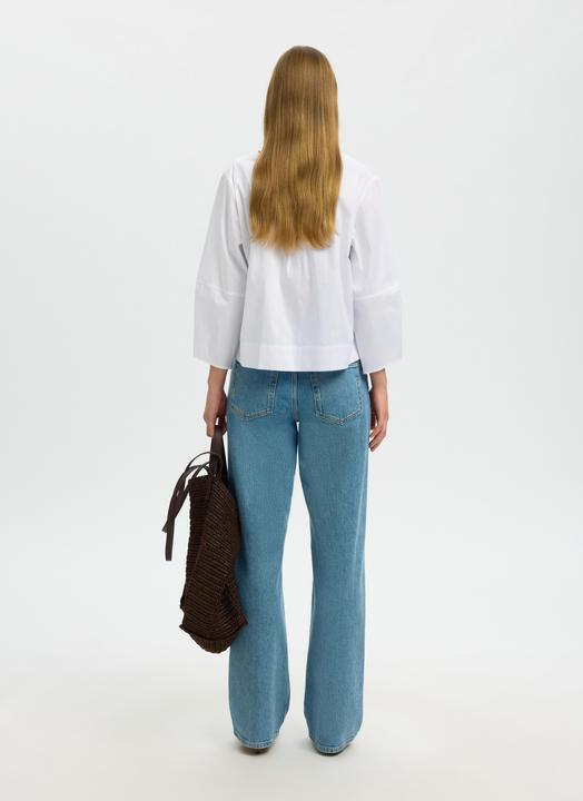 Immagine prodotto Selected Baumwollmix Bluse mit 3/4 Ärmeln (38)