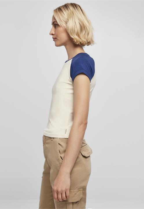 Produktbild Urban Classics Ladies Organic Stretch Short Retro Baseball Tee (XS)