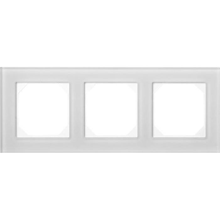 Liregus, Zubehör Schalterprogramm, 3-Way Frame Matt Glass