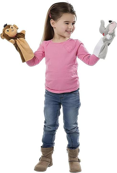 Actual product image Melissa & Doug Zoo Friends Hand Puppets