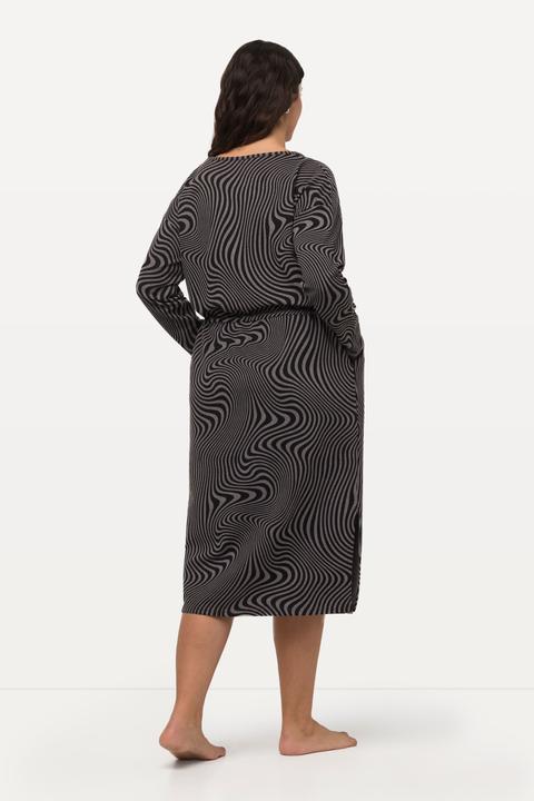 Immagine prodotto Ulla Popken Abito loungewear dal taglio oversize con scollo a girocollo, maniche lunghe e tasche (50, 52)