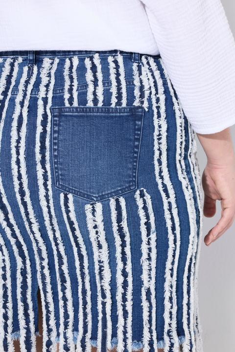 Produktbild Angel of Style Jeansrock, Slim Fit, langen Fransen, 5-Pocket (50)