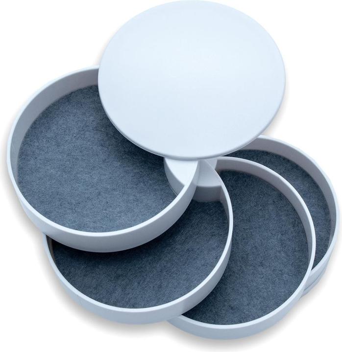 Intirilife Schmuckkasten mit 4 rotierbaren Ebenen